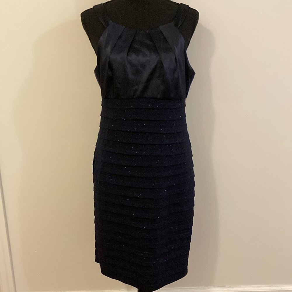 Elegant Sparkly Navy Dress